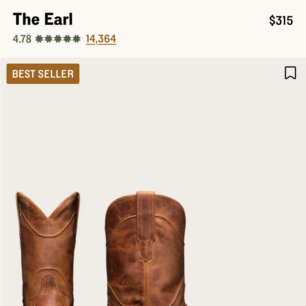 Tecovas Tan Leather Western Boots